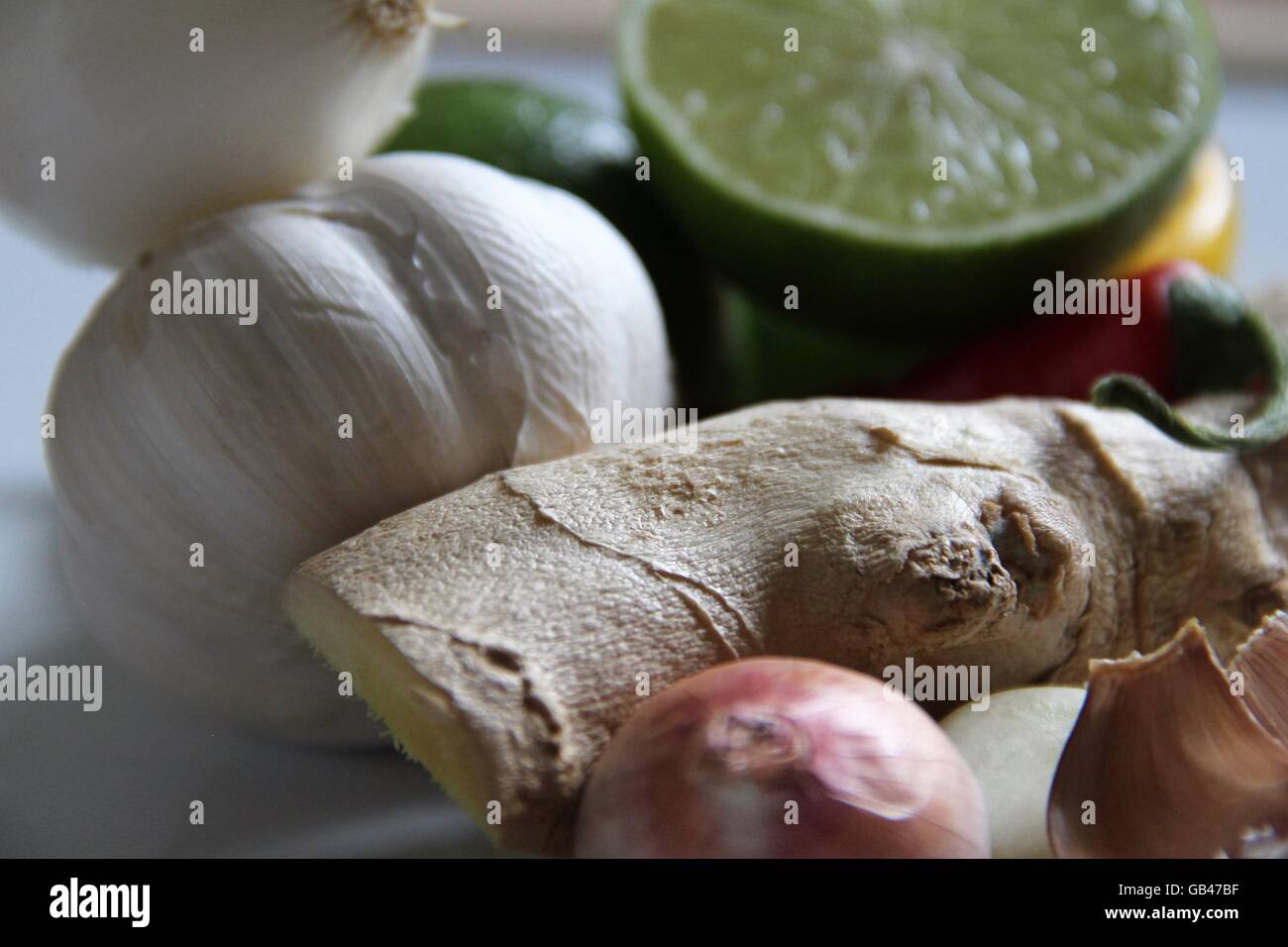 Ingredients for Asian cooking. Stock Photo
