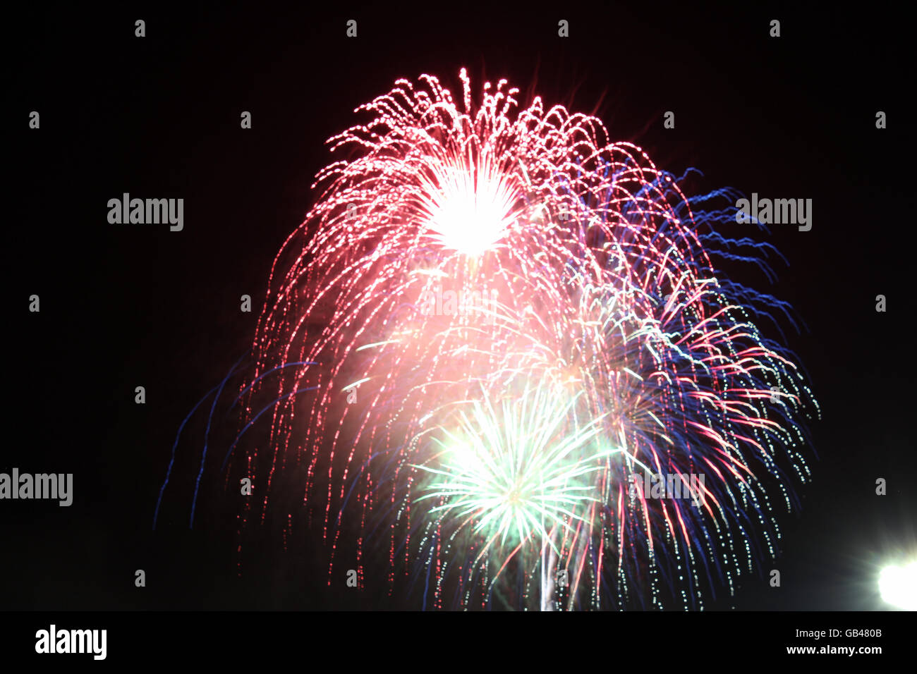 independence day fireworks in Cookeville TN Stock Photo Alamy