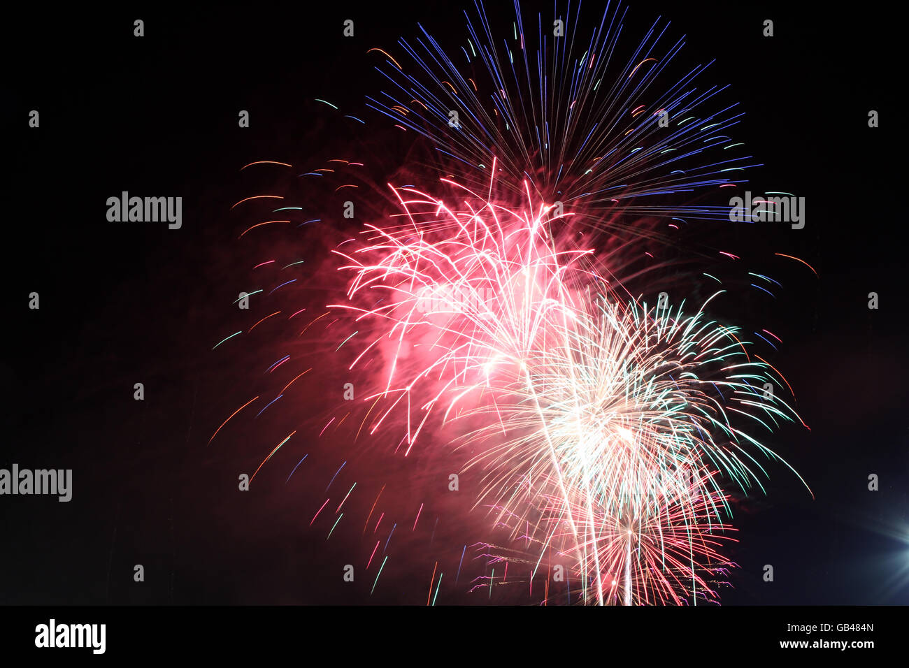 independence day fireworks in Cookeville TN Stock Photo Alamy
