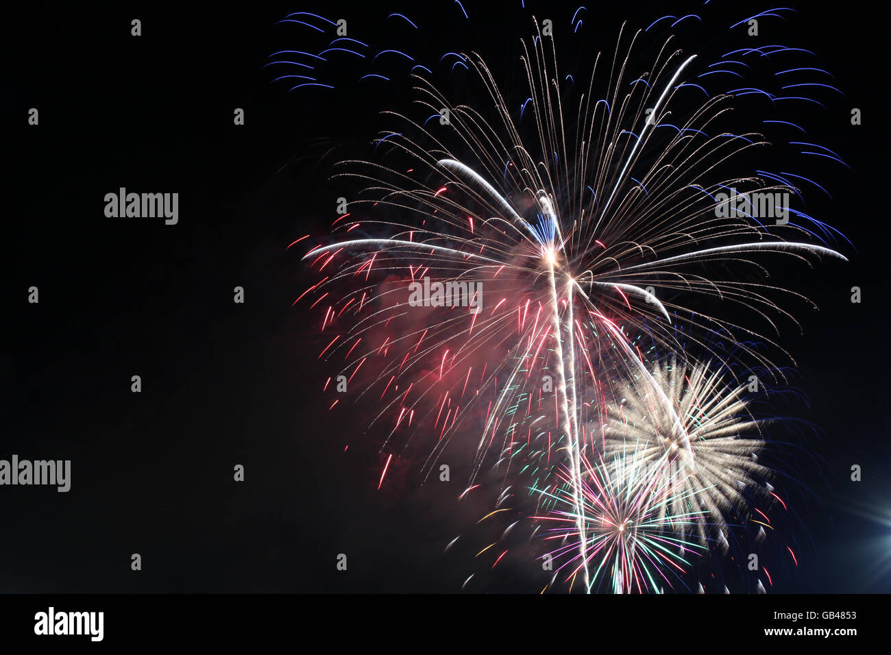independence day fireworks in Cookeville TN Stock Photo Alamy