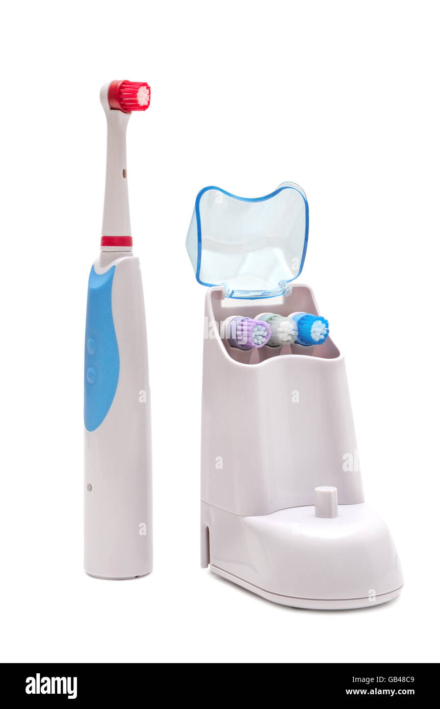 electrical toothbrush isolated on white background Stock Photo - Alamy