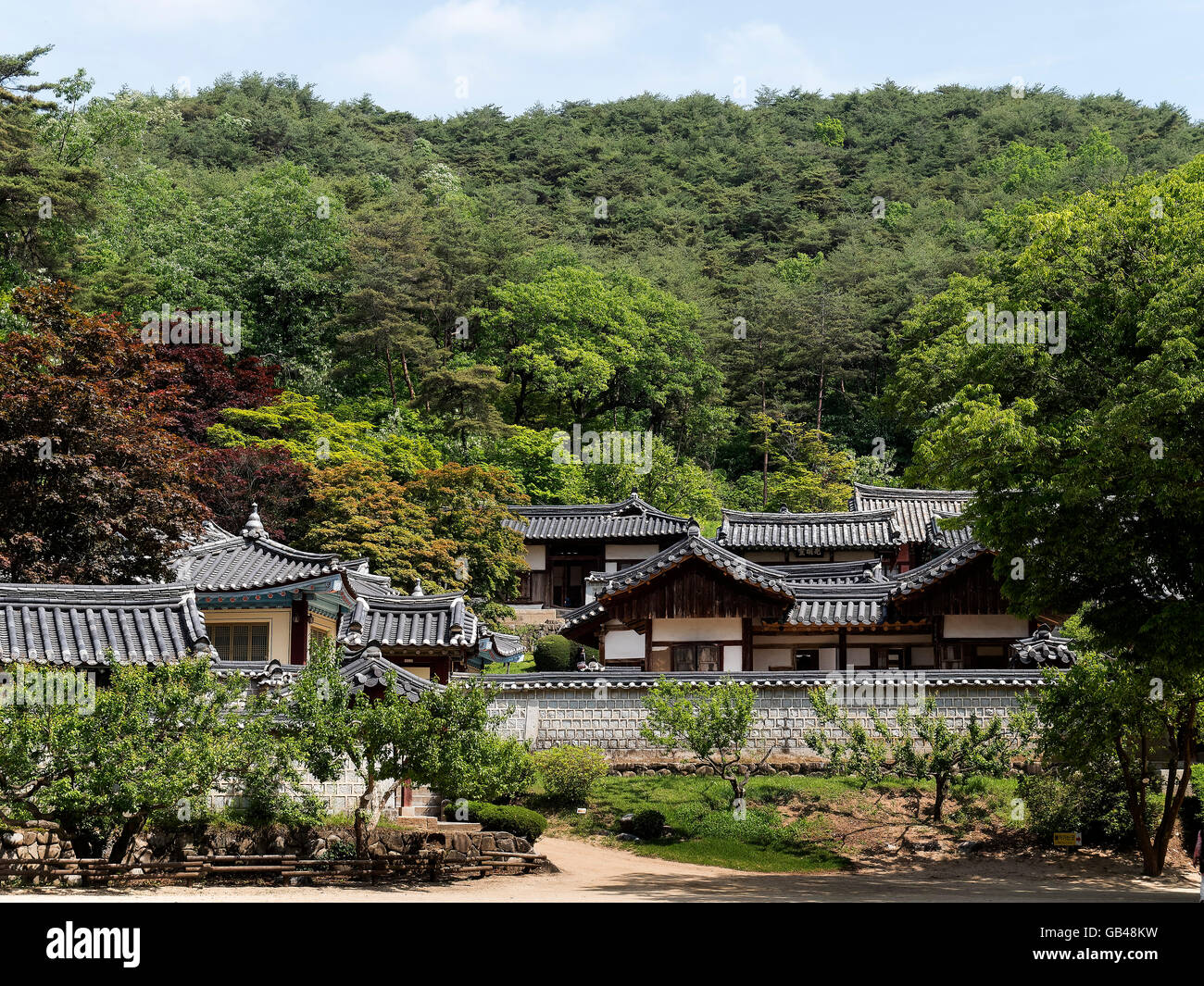 Confucius Academy Dosan Seowon near Andong,  province Gyeongsangbuk-do, South Korea, Asia Stock Photo