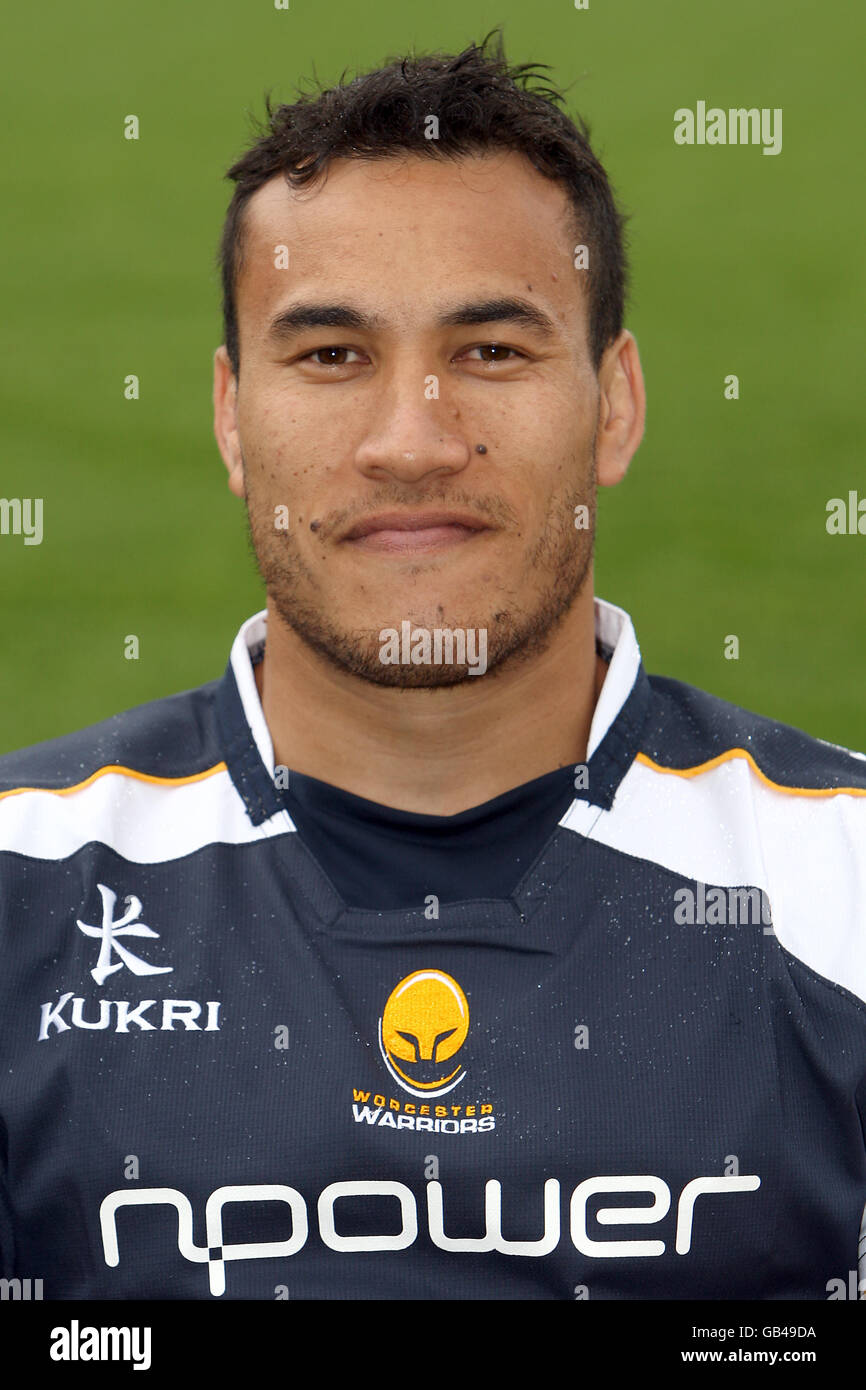 Rugby Union - Worcester Photocall - Sixways Stadium. Rico Gear, Worcester Warriors Stock Photo