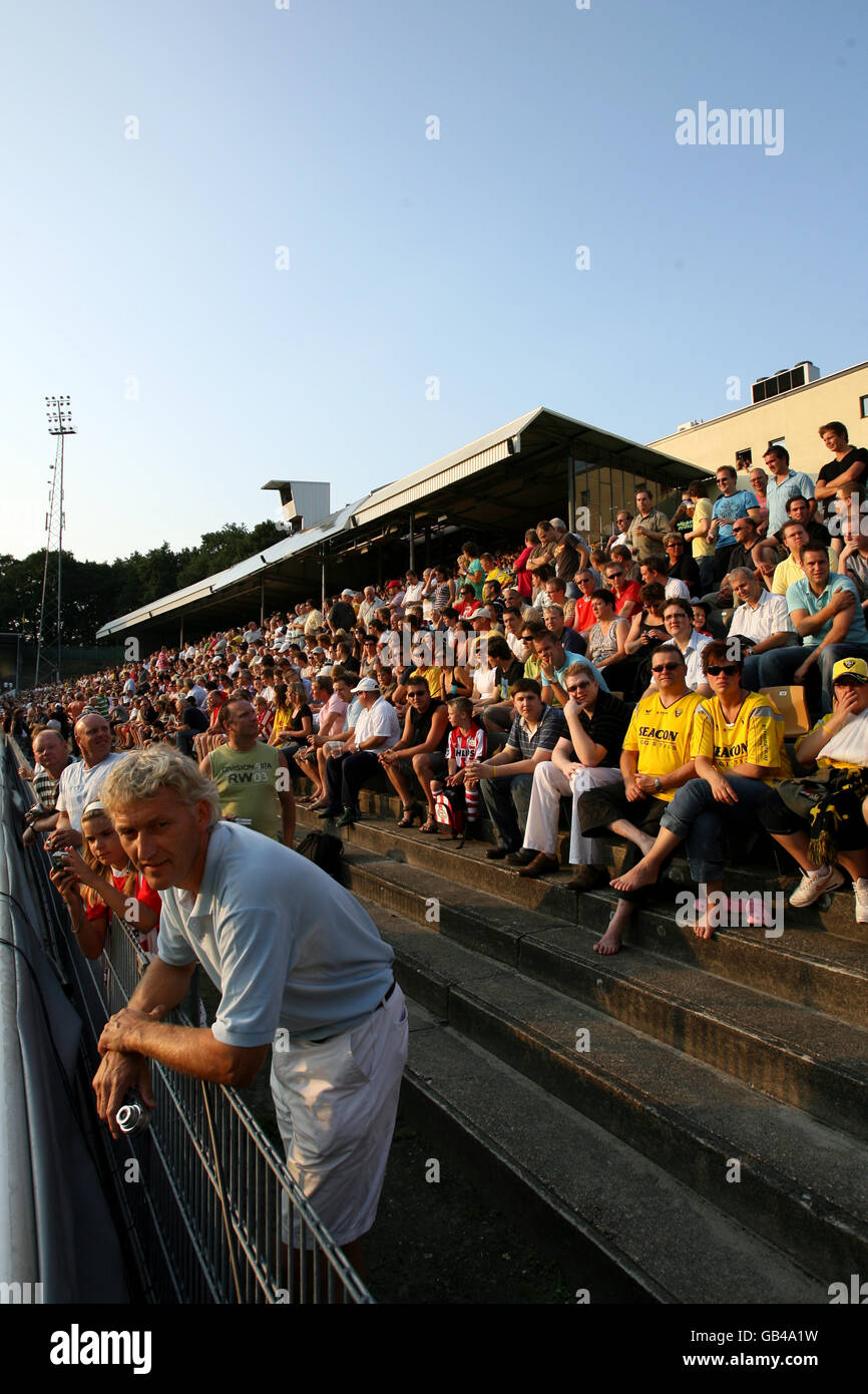 Soccer - Friendly - VVV Venlo v PSV Eindhoven - Seacon Stadium. The crowd in the stands prior to kick off Stock Photo