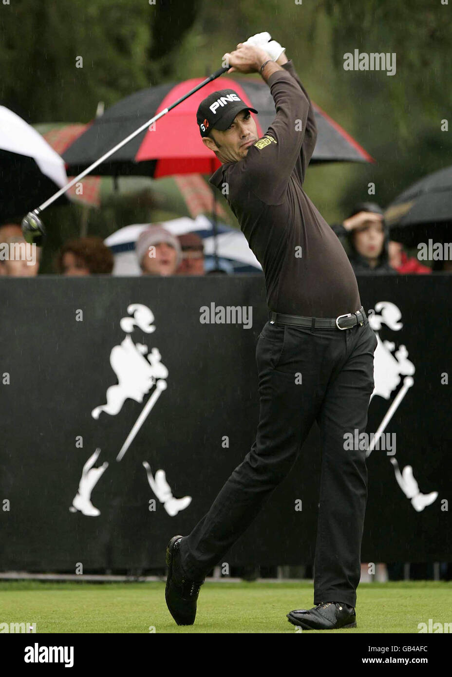 Golf Johnnie Walker Championship Day Four Gleneagles Stock Photo