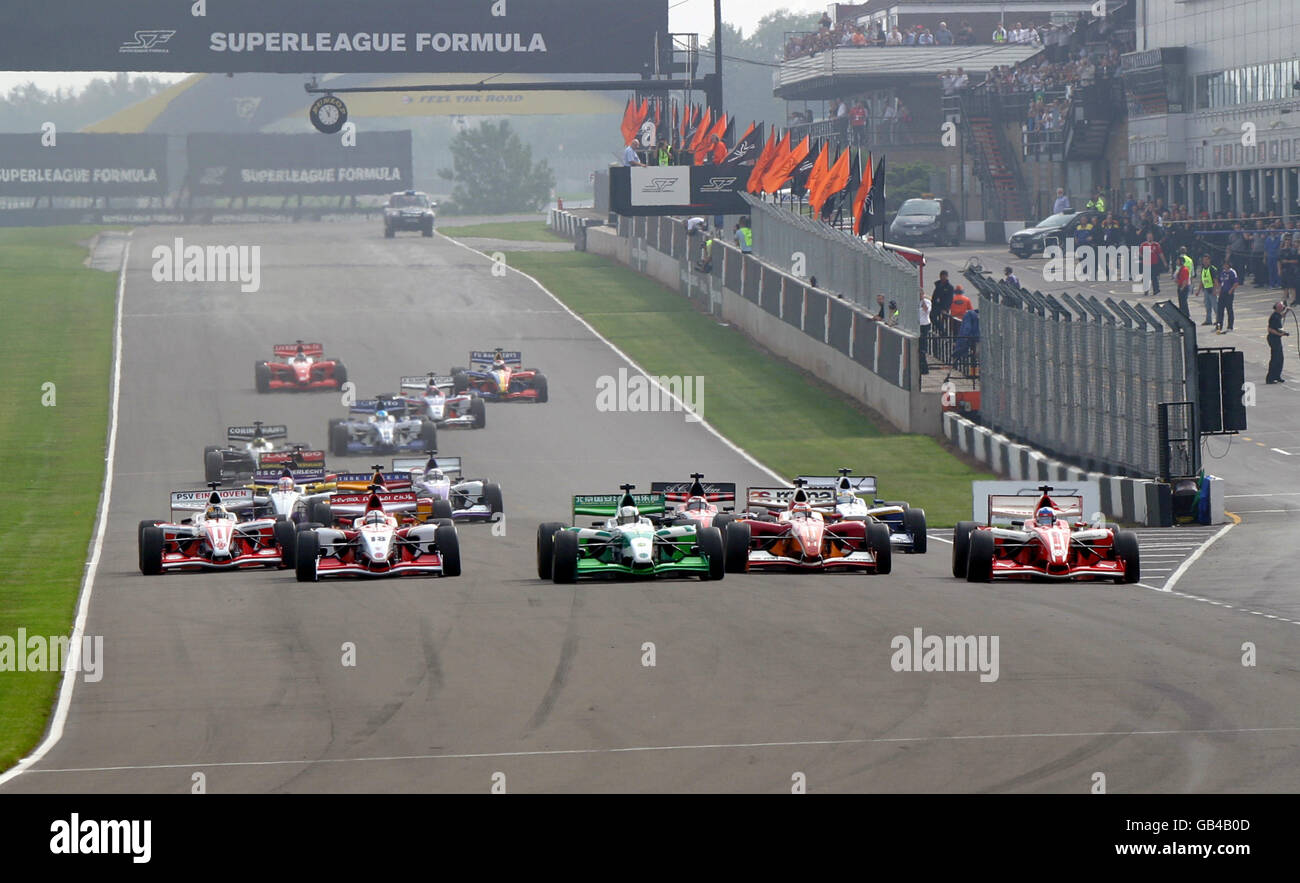 Motor Racing - Superleague Formula - Race - Donington Park Stock Photo