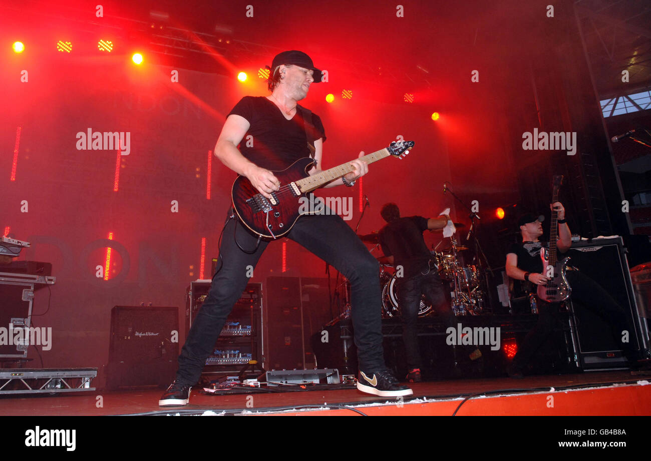 Pendulum perform during the Nike+ Human Race event at Wembley Stadium in  north London Stock Photo - Alamy