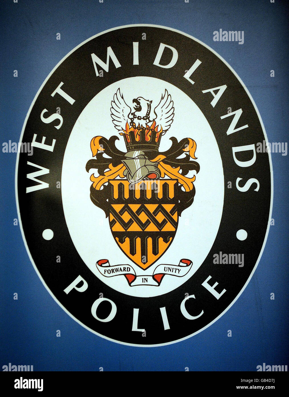 West Midlands Police Badge Stock Photo