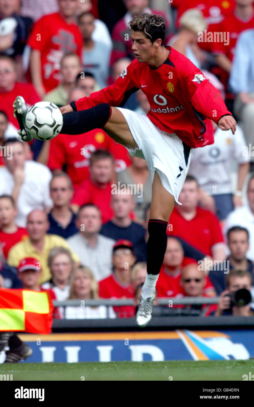 Soccer - FA Barclaycard Premiership - Manchester United v Bolton Wanderers. Manchester United's Cristiano Ronaldo Stock Photo