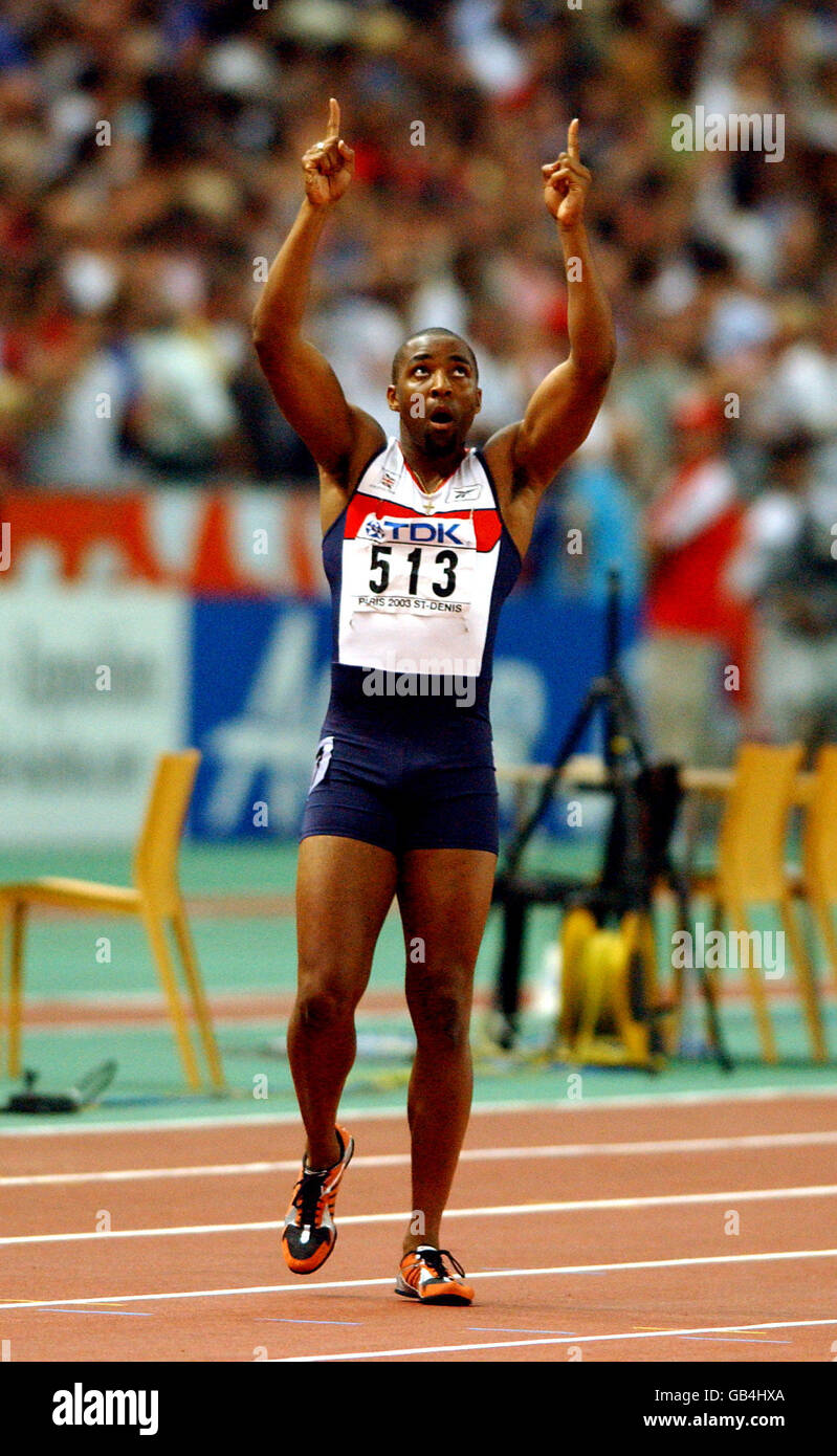 Athletics iaaf world athletics championships paris 2003 mens 100m final ...