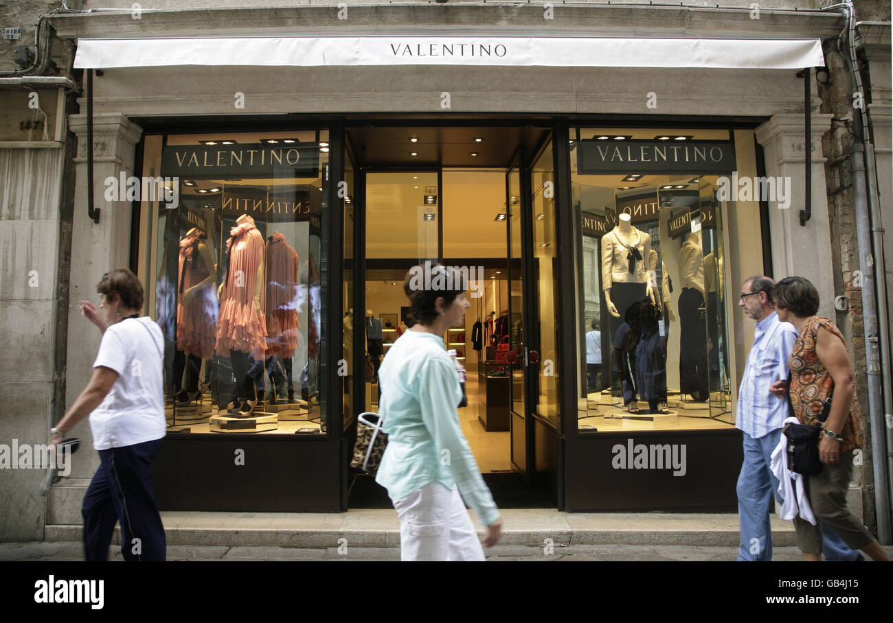 Valentino store hi-res stock photography and -