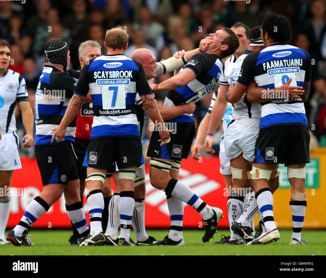 Rugby Union - Guinness Premiership - Bristol Rugby v Bath Rugby - Memorial Stadium Stock Photo