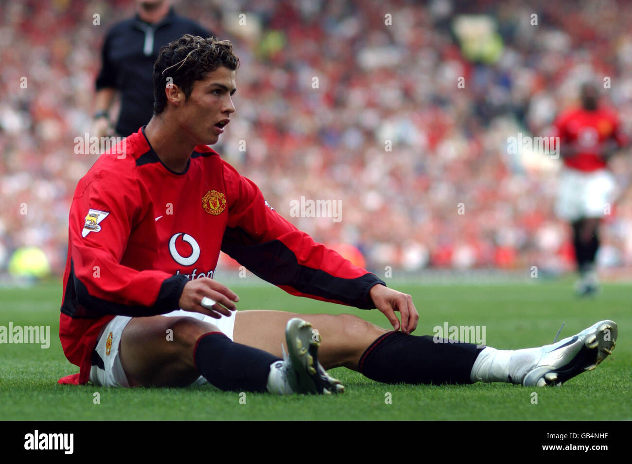 Soccer - FA Barclaycard Premiership - Manchester United v Bolton Wanderers. Cristiano Ronaldo, Manchester United Stock Photo