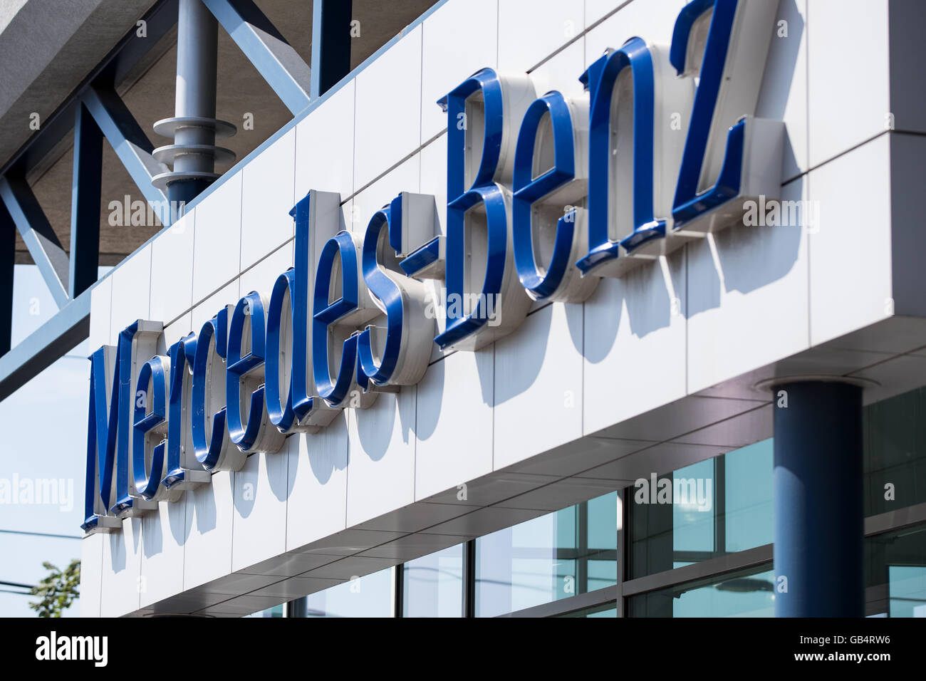 The Mercedes-Benz dealership in Ottawa, Ont., on July 5, 2016. Stock Photo