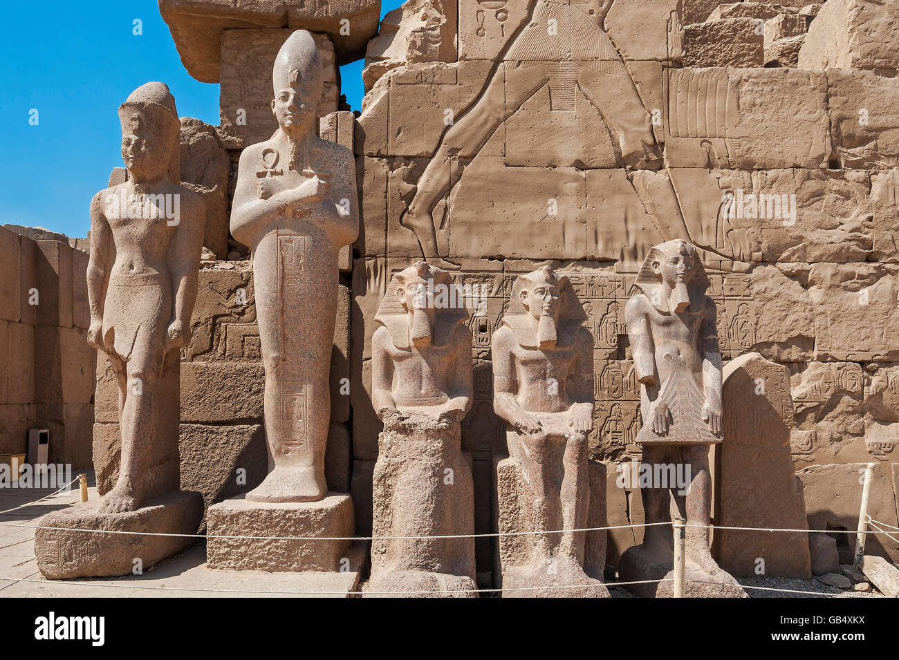 King Statues in Karnak Temple, Karnak, Luxor, Egypt Stock Photo Alamy