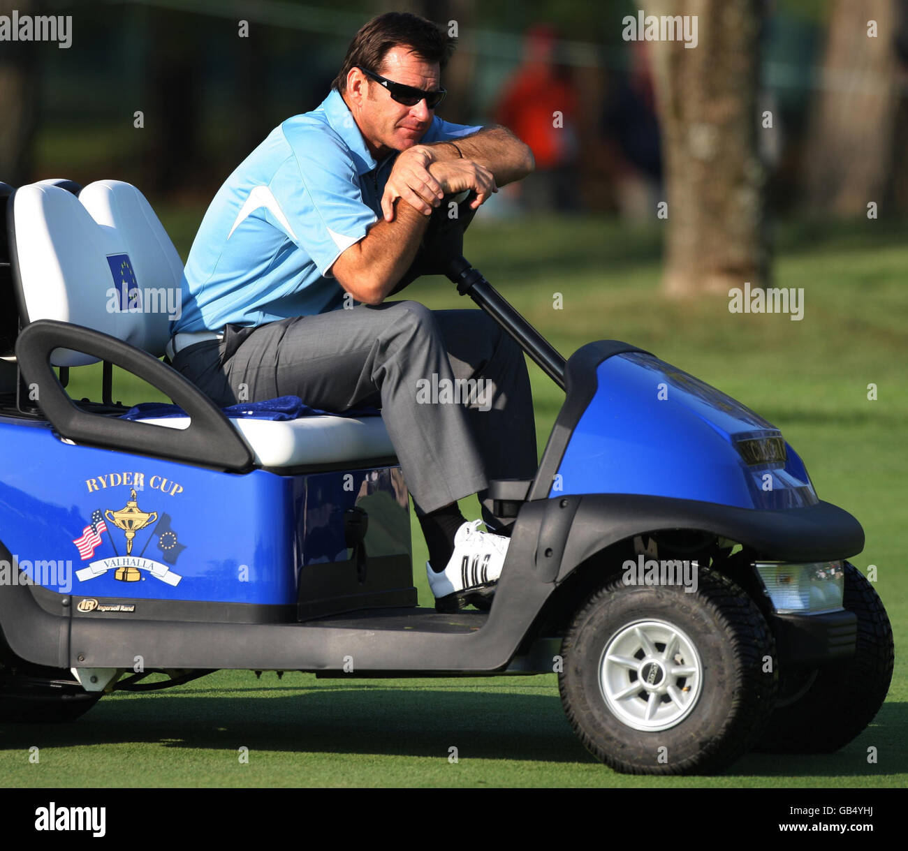 Golf - 37th Ryder Cup - USA v Europe - Practice Day - Valhalla Golf Club Stock Photo