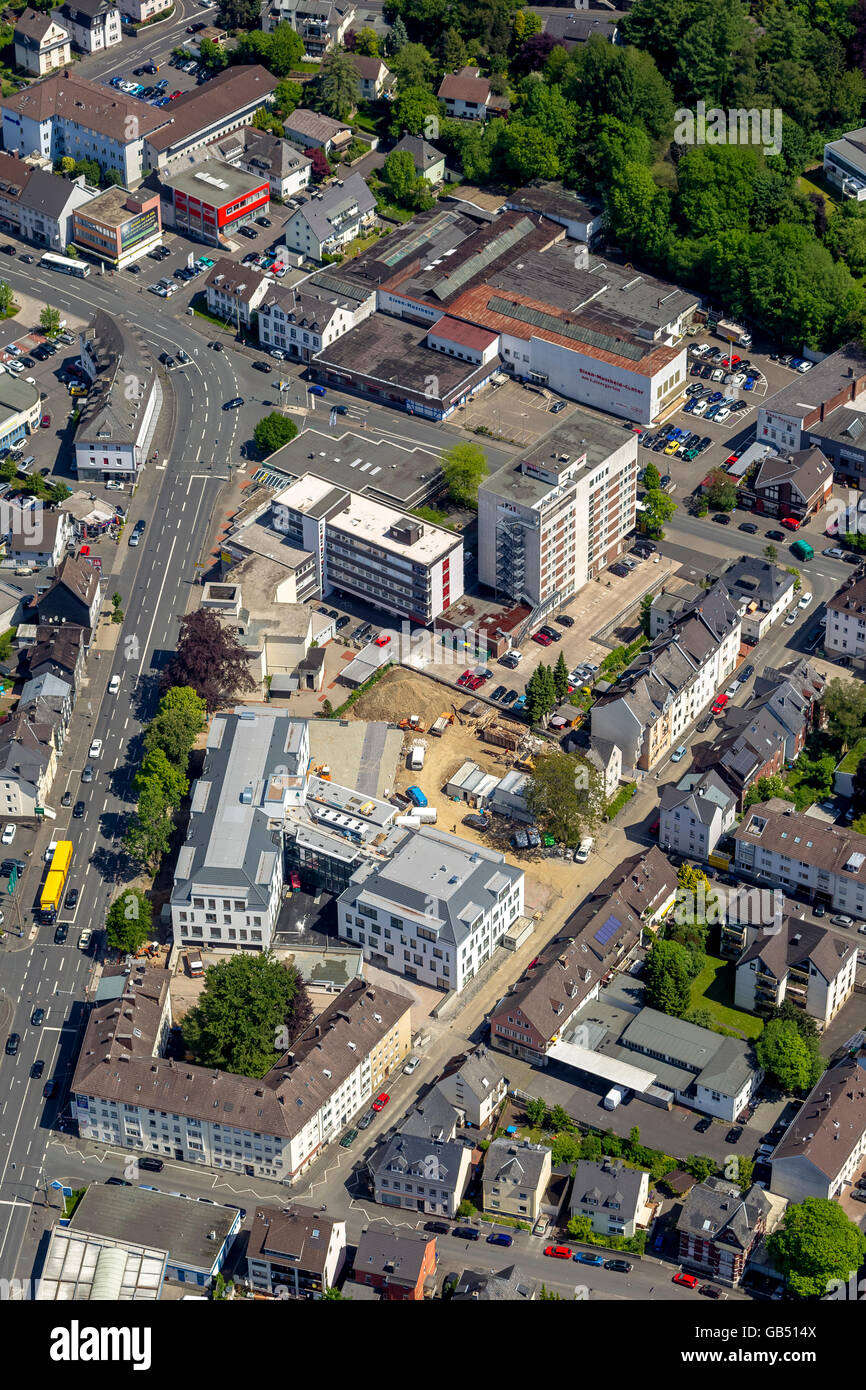 Aerial view, Siegen, Siegen-Wittgenstein district, north rhine-westphalia, Germany, Europe, Aerial Stock Photo