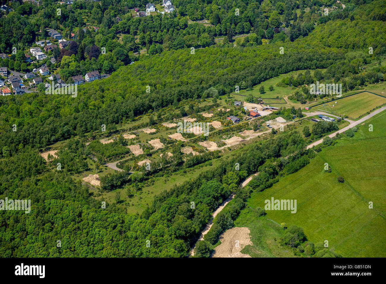 Aerial, armored equipment Wellersberg, Siegen, SiegenWittgenstein