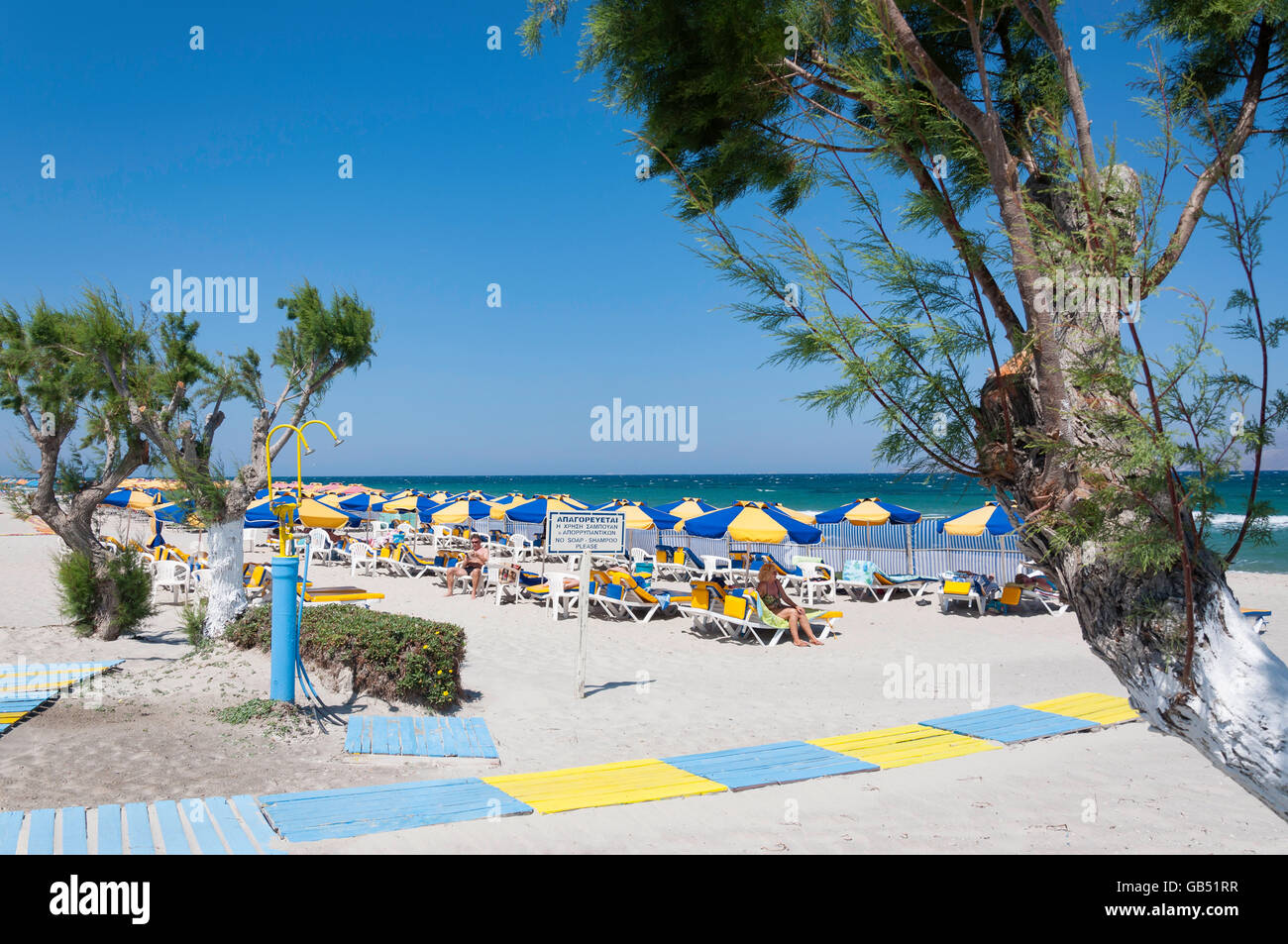 Marmari Beach, Marmari, Kos (Cos), The Dodecanese, South Aegean Region, Greece Stock Photo