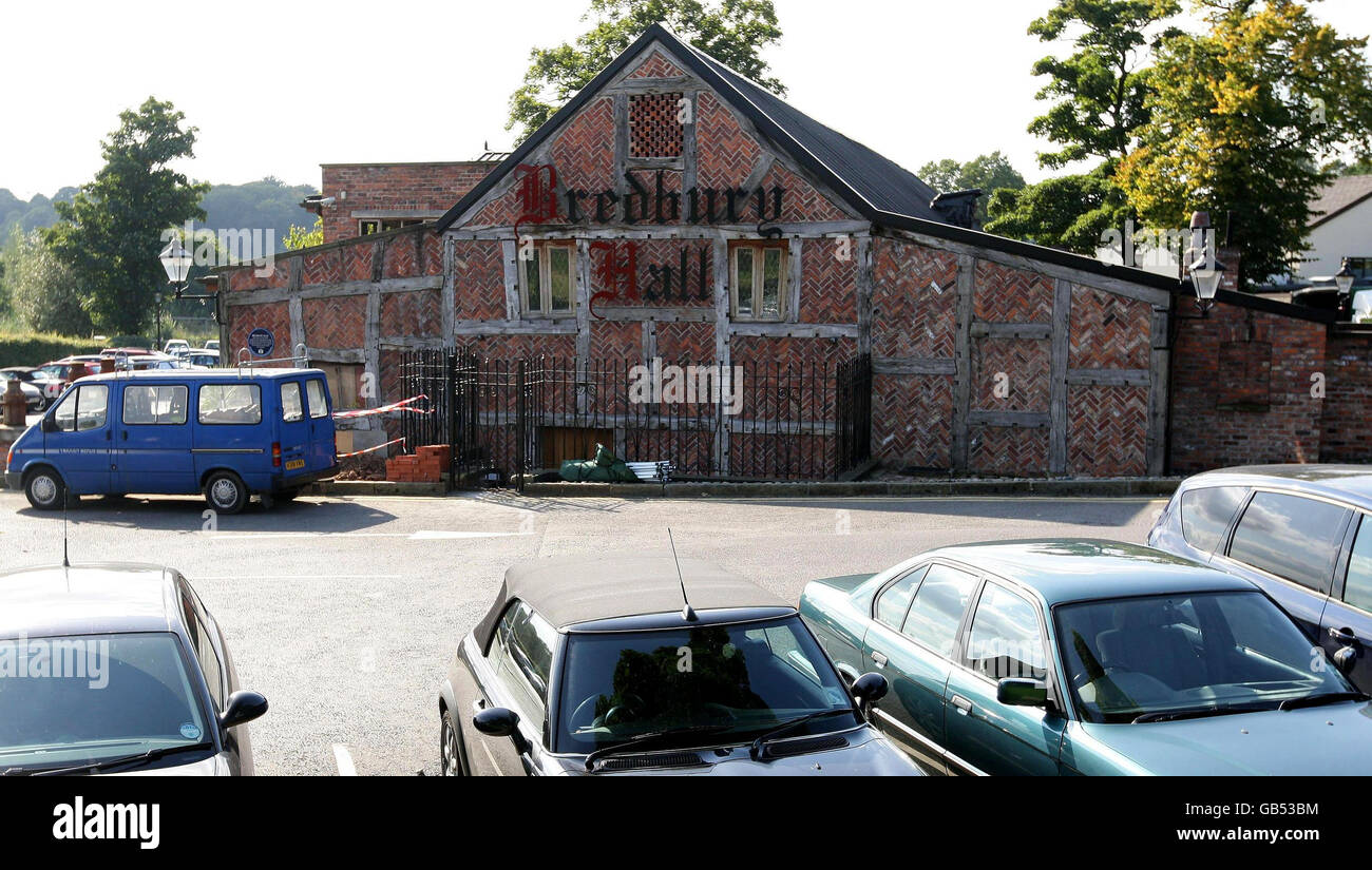 A general view of Bredbury Hall in Stockport. A battle over the 14 million proceeds of the hotel and leisure business has split a family who are now fighting in court over their shares. Stock Photo