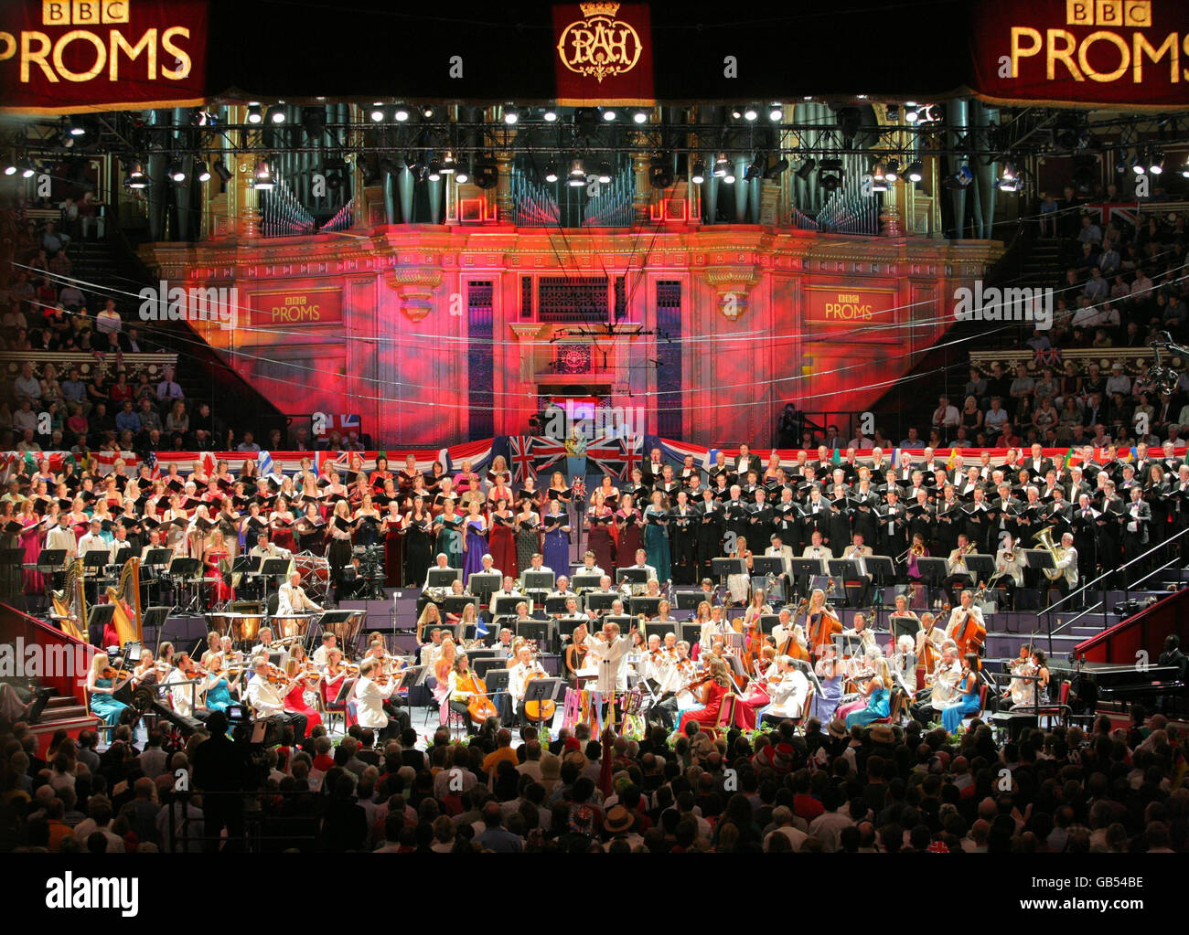 The BBC Symphony Orchestra perform at the Last Night of the Proms at