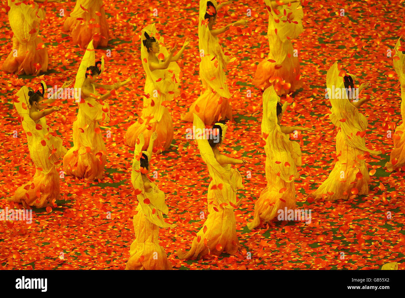 A view of the Closing Ceremony at the National Stadium in Beijing, China. Stock Photo