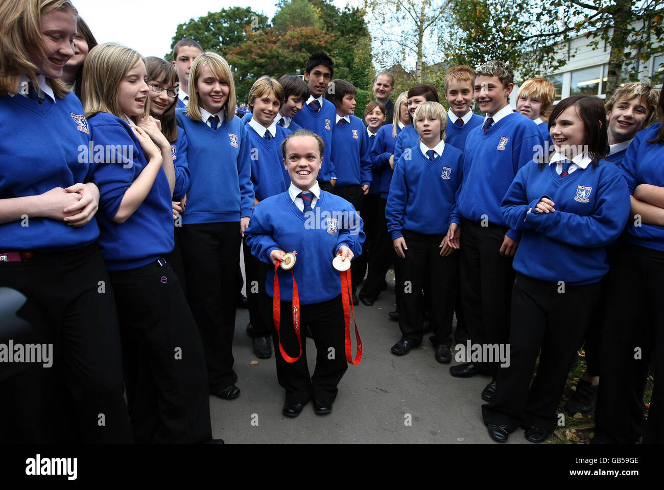 Paralympic swimmer Eleanor Simmonds, who is Britain's youngest ever