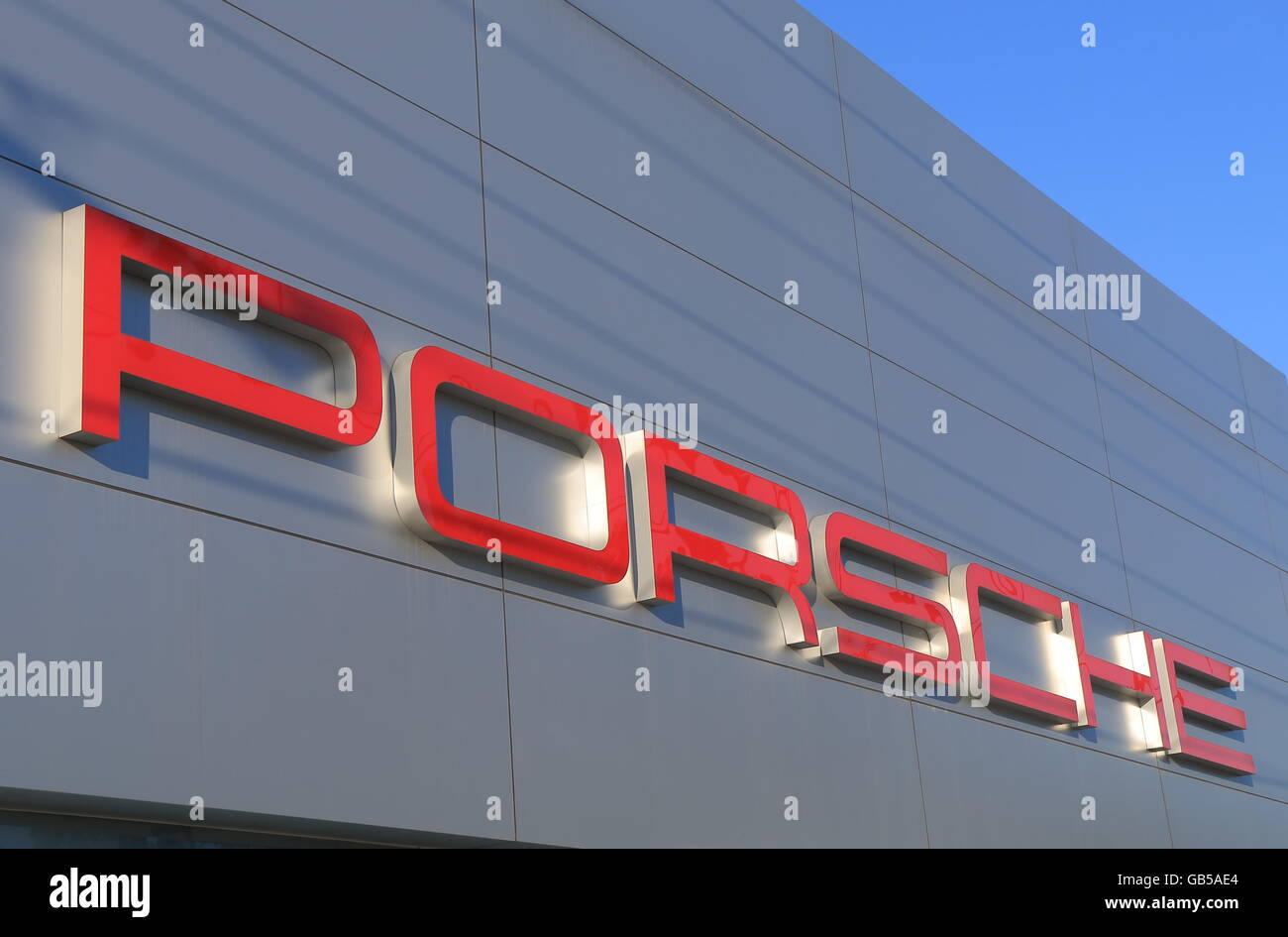 Porsche car manufacturer Stock Photo