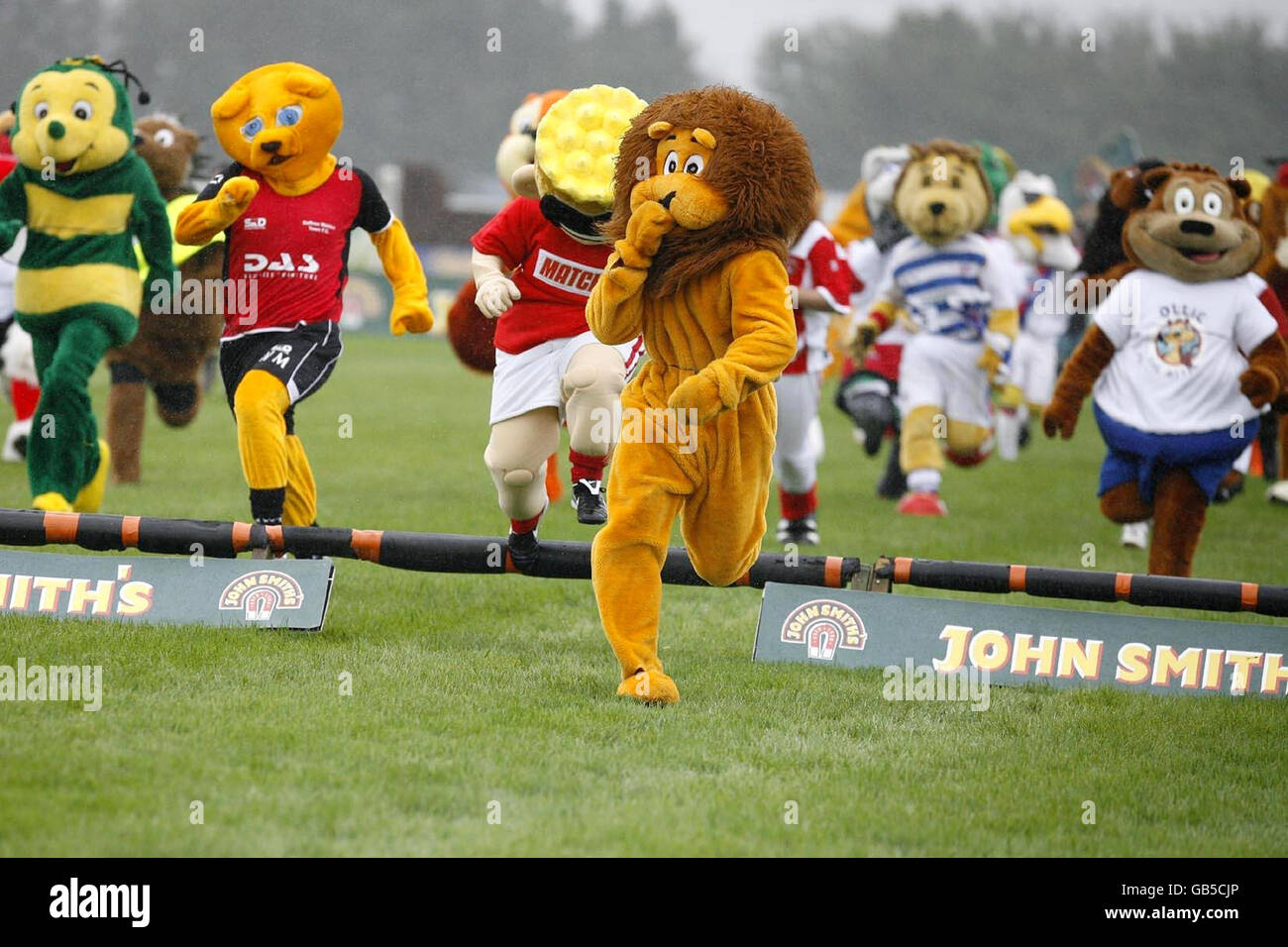 Football club and other mascots compete during the 10th annual Mascot ...