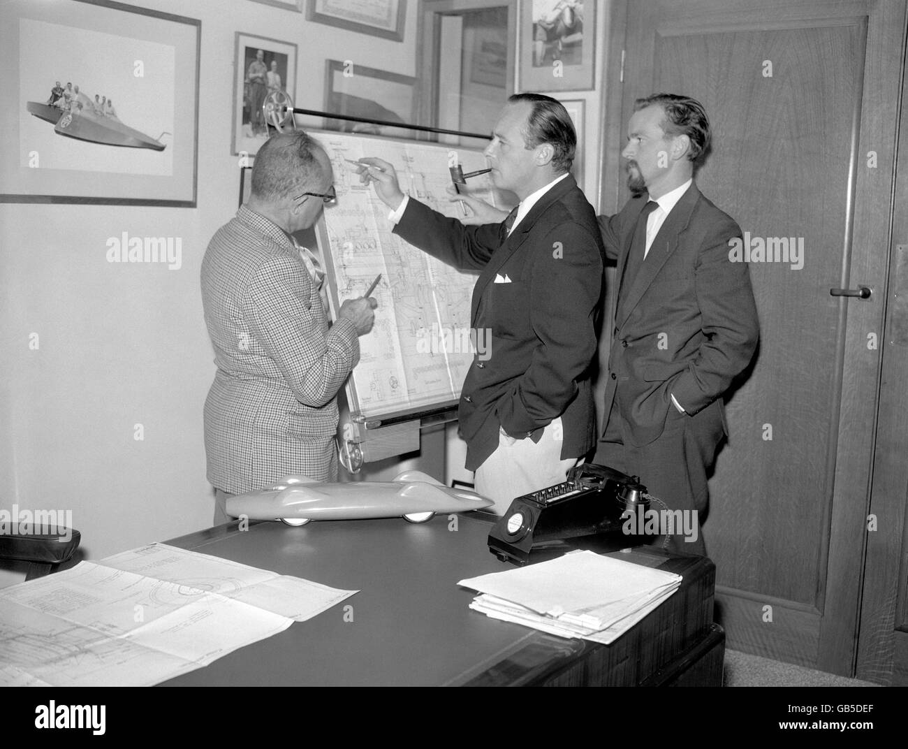 Donald Campbell's Design Team Stock Photo Alamy