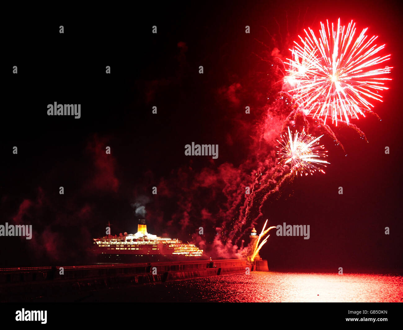 The QE2 in Tyneside Stock Photo Alamy