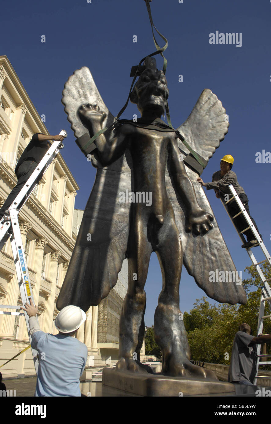 AssyroBabylonian god Pazuzu statue London Stock Photo Alamy