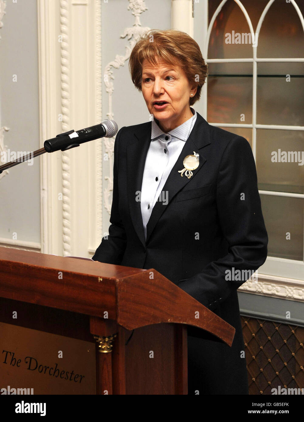 Baroness Nicholson of Winterbourne at the AMAR International Charitable Foundation Armani Charity Show in aid of child orphans in Iraq, at the Dorchester Hotel, Park Lane, central London. Stock Photo