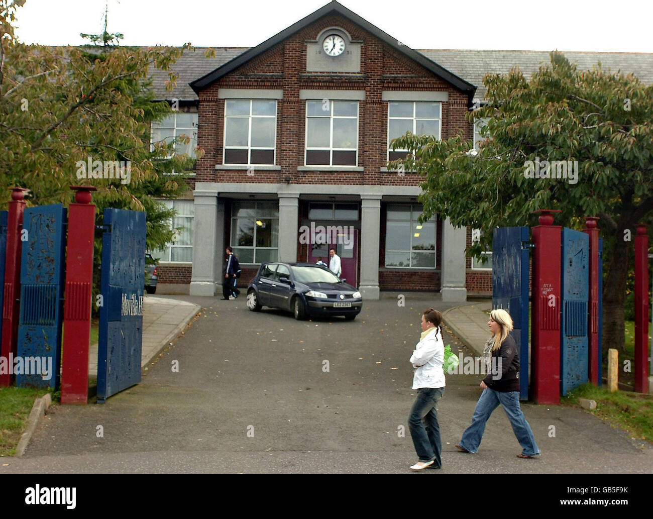 Moville High School in Newtownards. Hundreds of pupils at the secondary