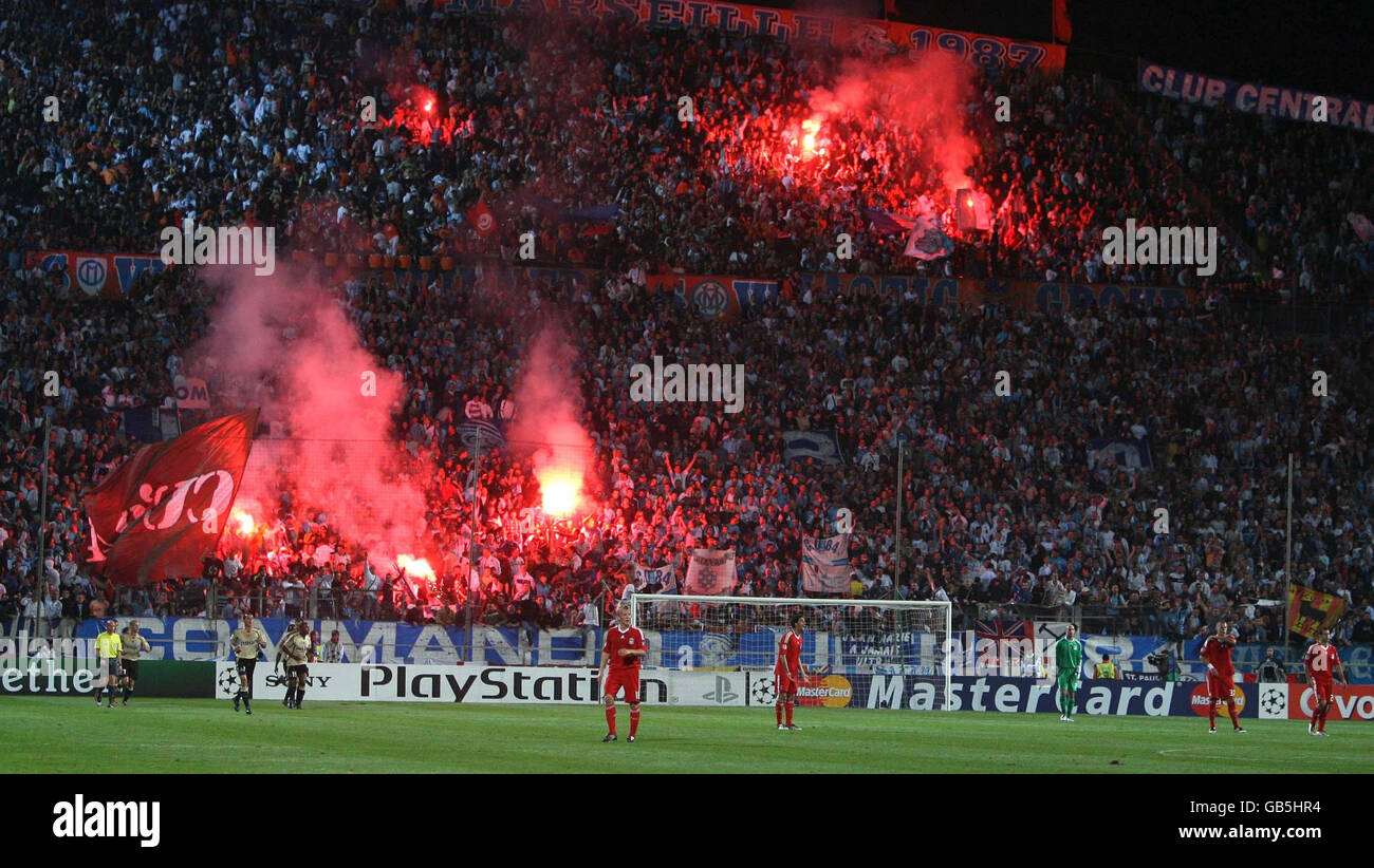 Soccer - UEFA Champions League - Group D - Marseille v Liverpool - Stade Velodrome Stock Photo
