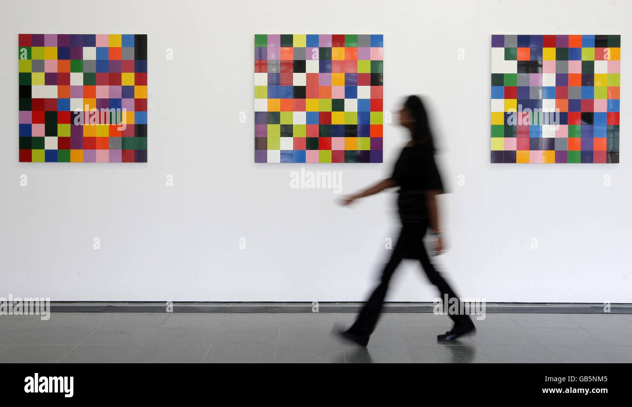 Gerhard Richter's new exhibition '4900 colours' Stock Photo