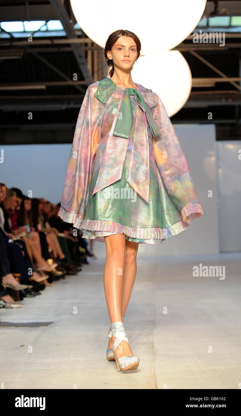 A model wears a creation by Erdem, at The Dairy, The Express Dairy ...
