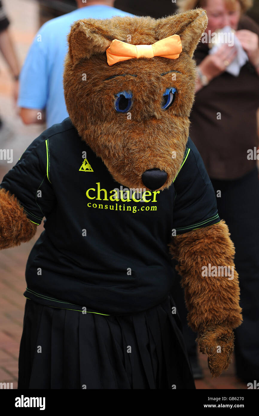 Wolverhampton Wanderers' mascot Wendy, outside the ground prior to kick off. Stock Photo