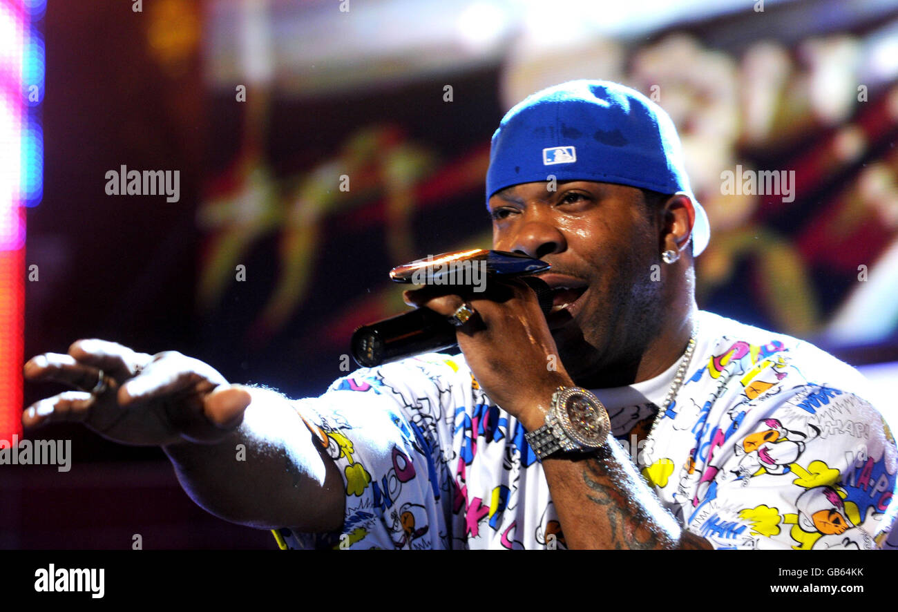 Orange RockCorps Concert London. Busta Rhymes performs during the