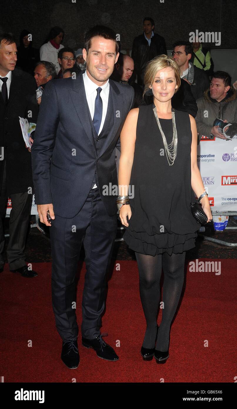 Jamie louise redknapp arrive pride britain awards london television