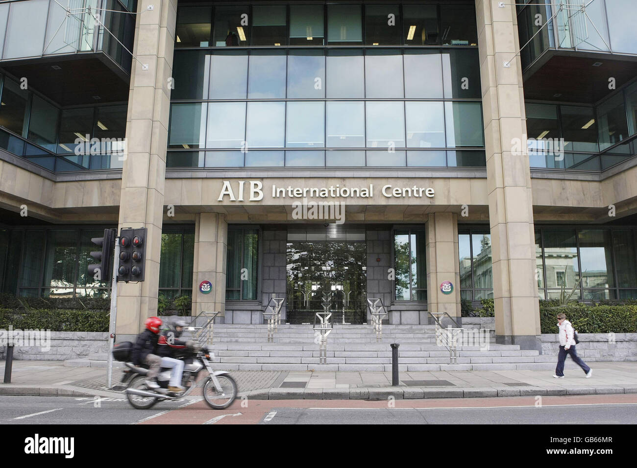 The Bank of Ireland. The Allied Irish Bank in Dublin city centre. Stock Photo