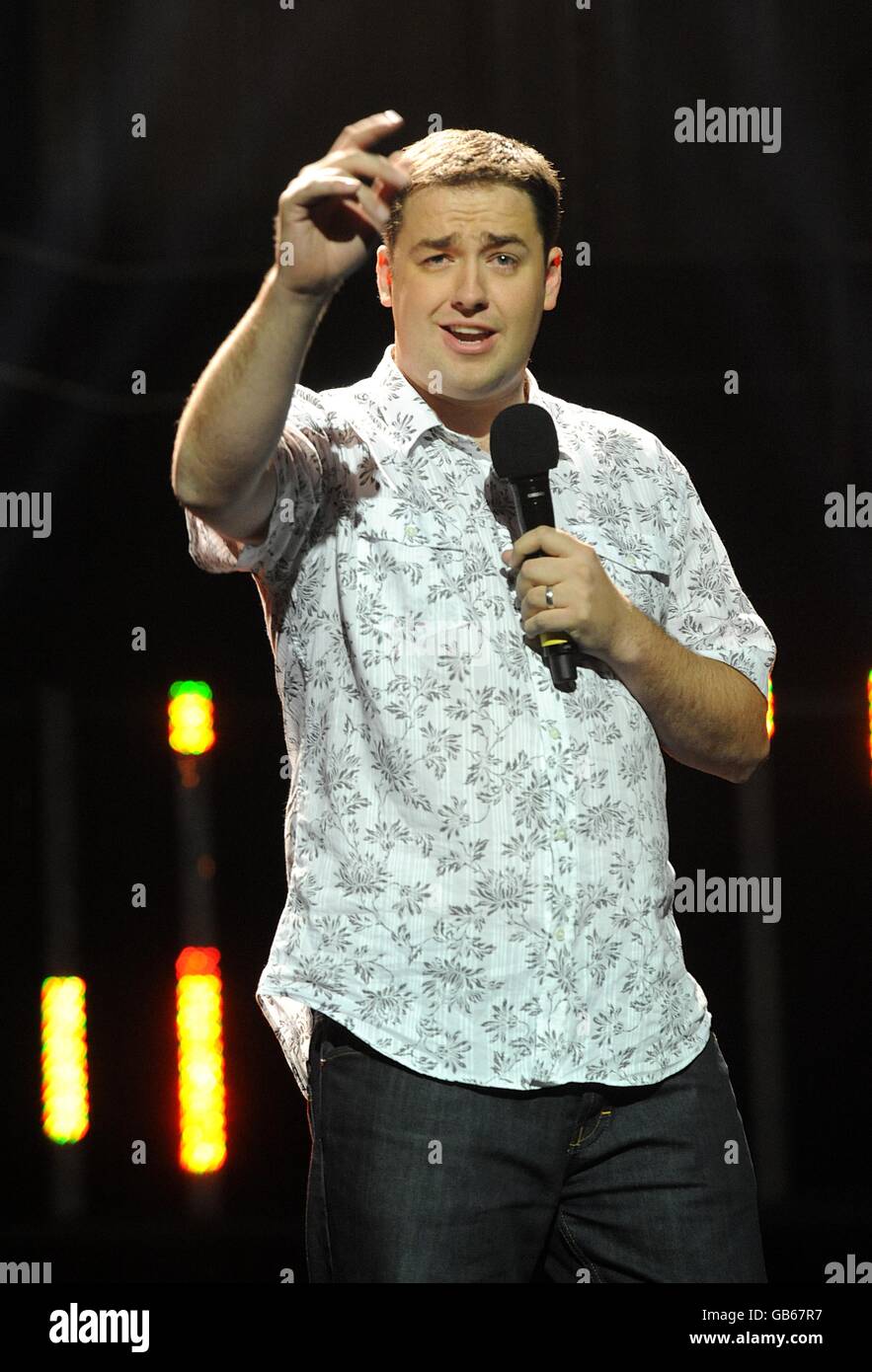 Secret Policeman's Ball London. Jason Manford performs during Amnesty