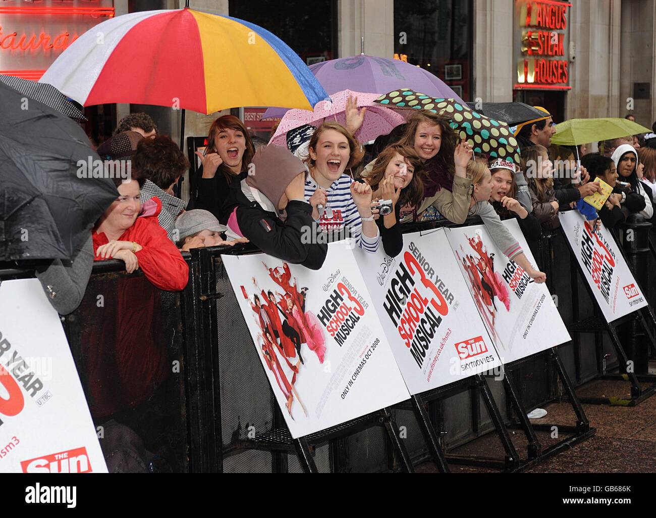 High School Musical 3 Premiere - London Stock Photo