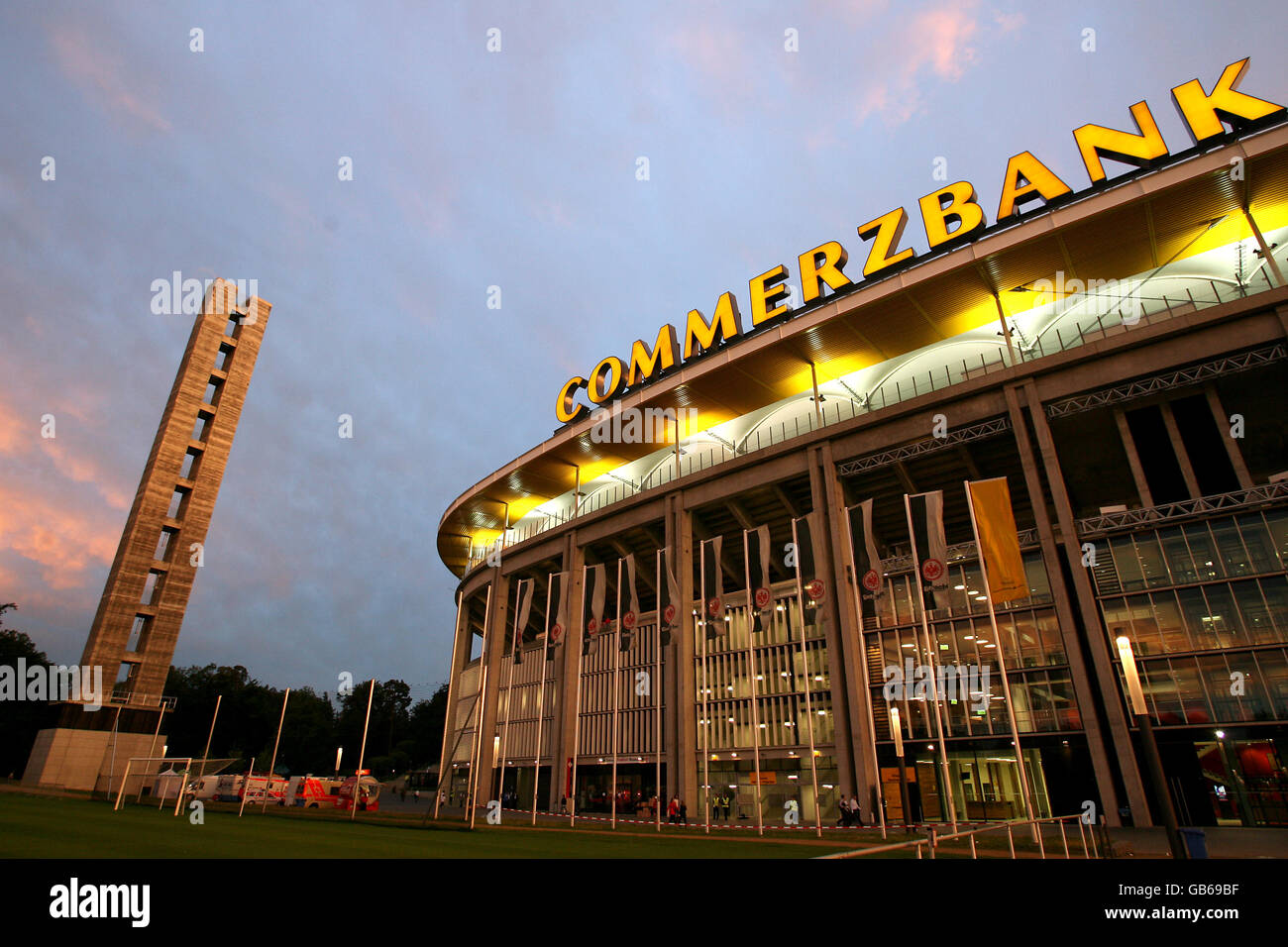 General view of the Commerzbank Arena, home of Eintracht Frankfurt Stock Photo