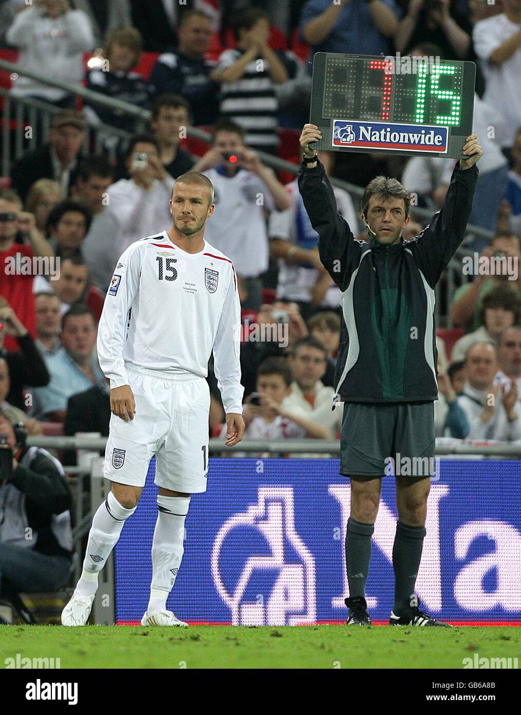 Soccer - FIFA World Cup 2010 - Qualifying Round - Group Six - England v Kazakhstan - Wembley Stadium Stock Photo