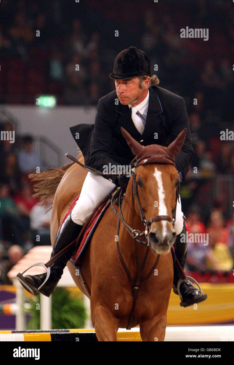 Equestrian - Horse of the Year Show - Day Two - National Exhibition Centre. France's Michel Hecart riding Myself De Breve in the Sylvia Barnes Memorial Cup Stock Photo