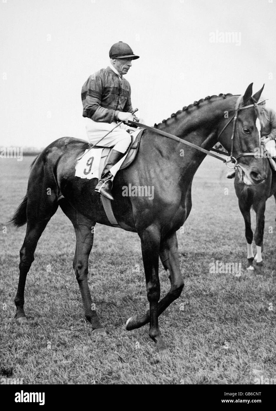 Bahram, owned by HH Aga Khan. He went undefeated in his racing career and won the 1935 U.K. Triple Crown Stock Photo