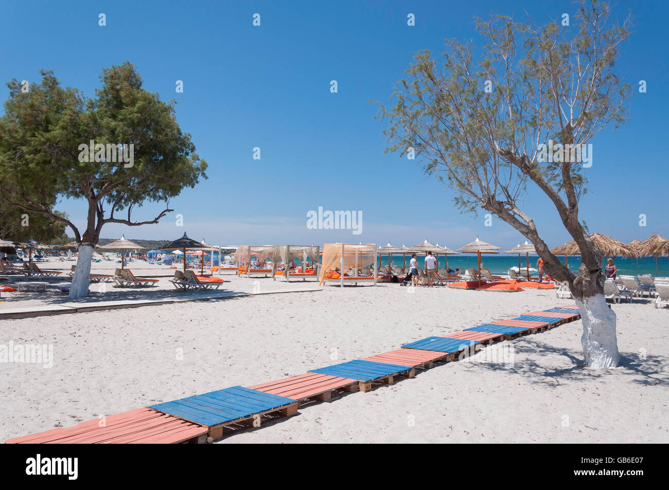 Mastihari Beach, Mastihari, Kos (Cos), The Dodecanese, South Aegean Region, Greece Stock Photo