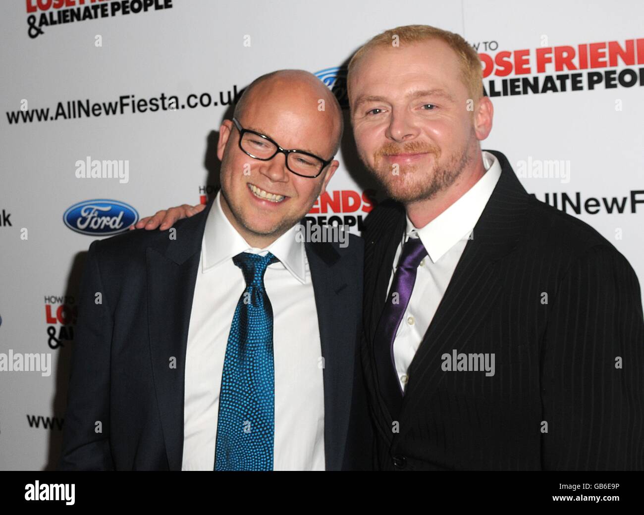 How To Lose Friends and Alienate People Premiere - London Stock Photo ...