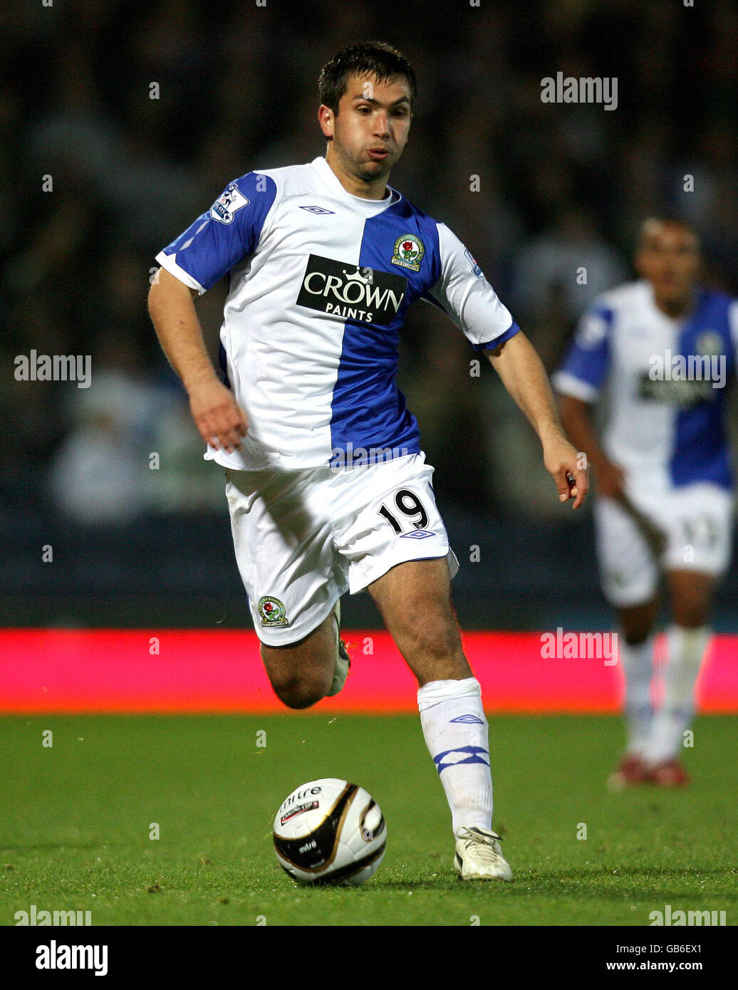 Soccer - Carling Cup - Third Round - Blackburn Rovers v Everton - Ewood Park. Blackburn's Carlos Villanueva during the Carling Cup Third Round match at Ewood Park, Blackburn. Stock Photo